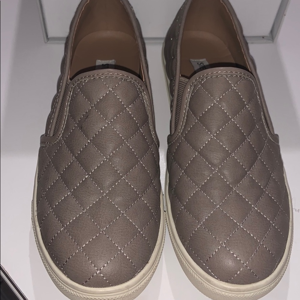 Steve Madden Gray Slide On Sneakers